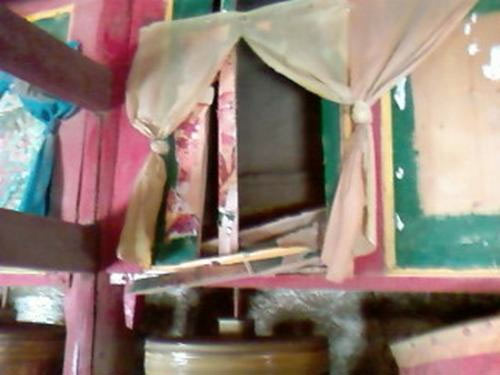 Destroyed painting Destroyed painting