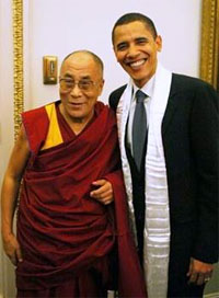The Dalai Lama and Barack Obama