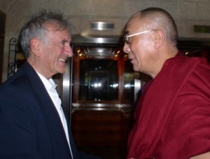 Elie Wiesel greeting His Holiness the Dalai Lama Elie Wiesel greeting His Holiness the Dalai Lama