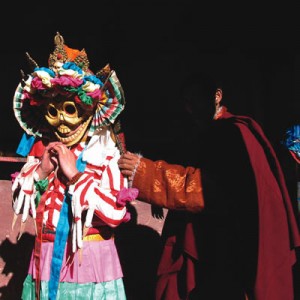 A Cham (ritual monastic) dancer A Cham (ritual monastic) dancer