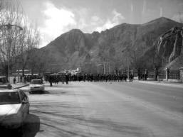 Drepung Monks Encounter Armed Police