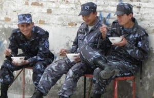 Nepalese police officers