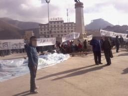 Protesters in Kyegu