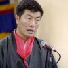 Kalon Tripa Dr. Lobsang Sangay delivers his acceptance speech