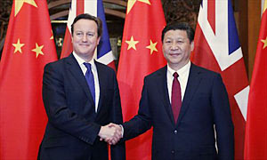 David Cameron and Xi Jinping
