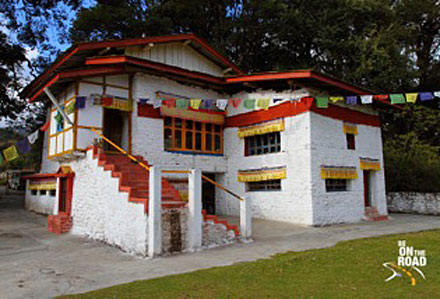 Tsangyang Gyatso (1682 - 1706), was born in Ur-gye-ling, current location, Tawang, Arunachal Pradesh, India. The image shows an isolated and beautiful white-walled house and extensive Buddhist war murals. Compared to the other Dalai Lama birthplaces, it is clear that this residence is outside Tibet, given the freedom to create a space of pilgrimage without restrictions.