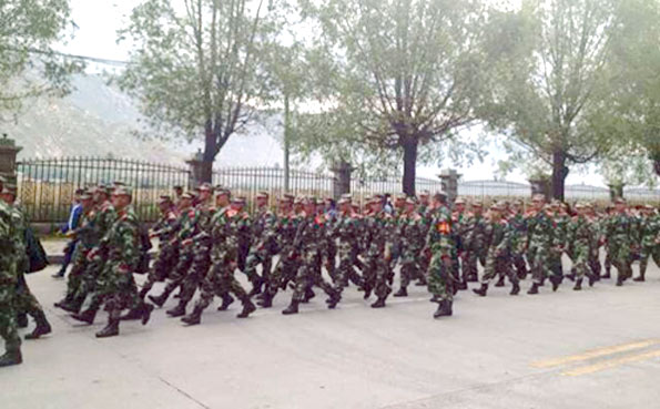 troops