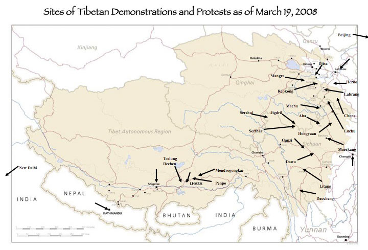 Protest map Protest map