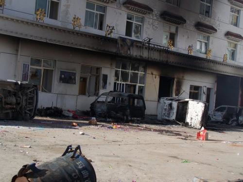 Police station burned Police station burned