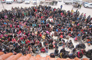 Silent protest outside Nangchen prison